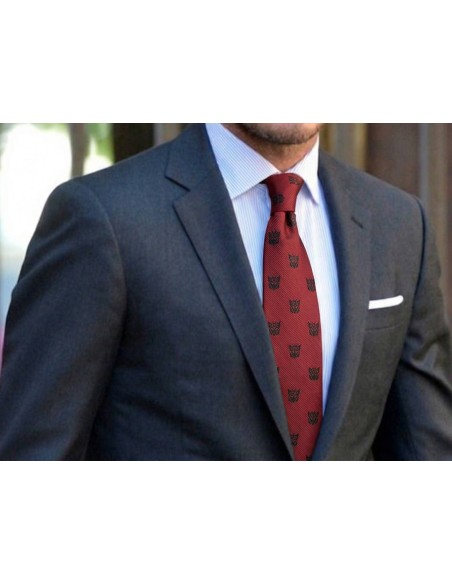 Corbata Transformers y Decepticons roja