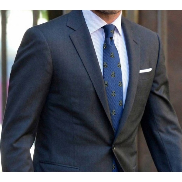 Darth Vader Star Wars silk wedding tie blue