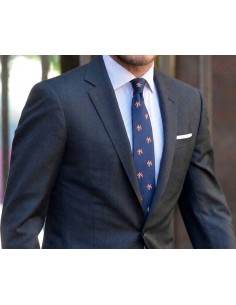 Corbata bandera nautica de España azul marino 2