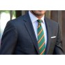 Green diagonal Spain flag tie
