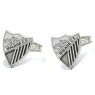 Gemelos de camisa Malaga CF Plata de ley 925 PREMIUM