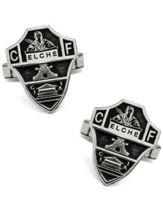 Elche CF Hemd-Manschettenknöpfe 925 Sterling Silber PREMIUM