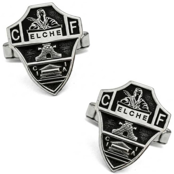 Gemelos de camisa Elche CF Plata de ley 925 PREMIUM