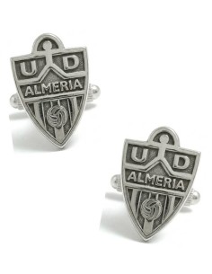 Boutons de manchette chemise Almería CF Argent sterling 925 PREMIUM