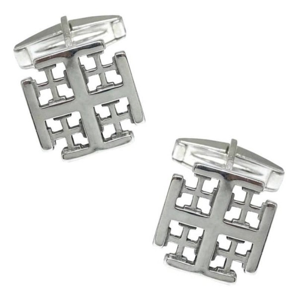 Gemelos de camisa Orden del Santo Sepulcro de Jerusalén Plata 925
