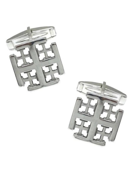 Gemelos de camisa Orden del Santo Sepulcro de Jerusalén Plata 925