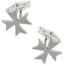 Gemelli da camicia Croce di Malta in argento sterling 925