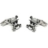 Custom One Piece Skull Shirt Cufflinks 925 Sterling Silver