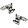 Boutons de manchette chemise personnalisés Tête de Mort One Piece en a