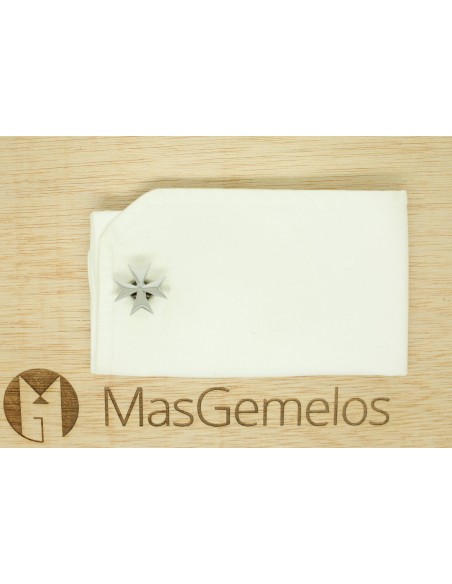 Silver Maltese Cross Shirt Cufflinks
