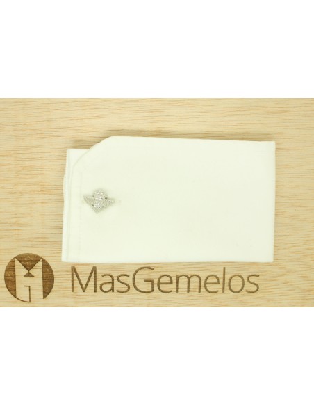 Gemelli per camicia Betis argento calcio