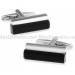 Black and Silver Cufflinks 