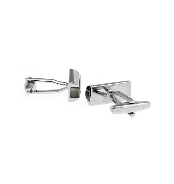 Black and Silver Cufflinks 