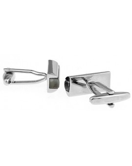 Black and Silver Cufflinks 
