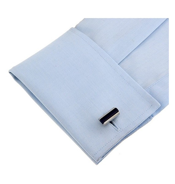 Black and Silver Cufflinks 