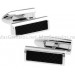 Black Rectangle Cufflinks 