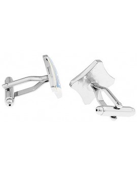 Blue Fleur de Lys Cufflinks  2