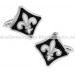 Black Fleur de Lys Cufflinks 