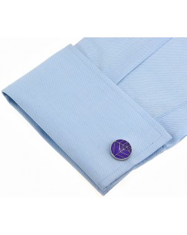 Purple Spider Web Cufflinks 