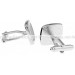 Black Rounded Edge Square Cufflinks 