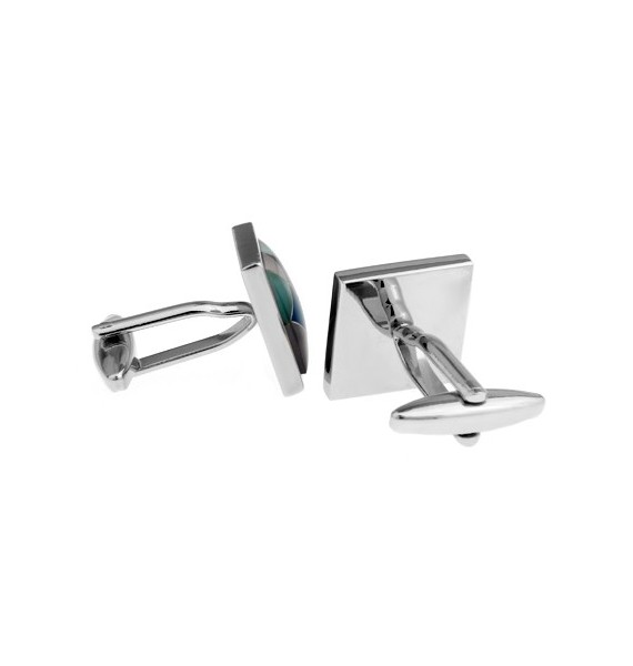 Multicolored Onyx Checker Cufflinks 