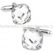 Big Diamond Cut Crystal Cufflinks 