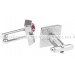 Pink Crystal Cufflinks 