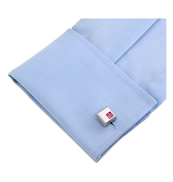 Pink Crystal Cufflinks 