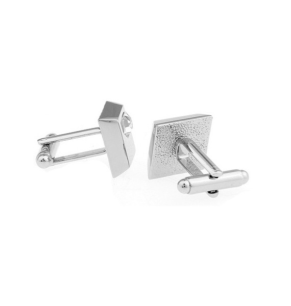 White Crystal Cufflinks 
