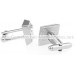 White Crystal Cufflinks 