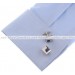 Navy Crystal Cufflinks 