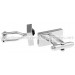 Black Crystal Rectangle Cufflinks 
