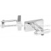 White Crystal Rectangle Cufflinks 