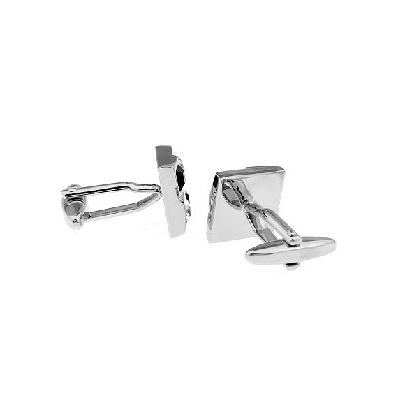 Black and White Checkered Cufflinks 