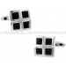 Black Checkered Cufflinks 