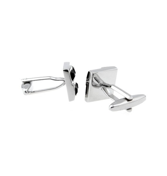 Black Checkered Cufflinks 