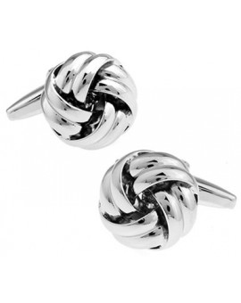 Gemelos Nudo Doble Silver