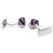 Purple Knot Cufflinks 