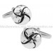 Silver Plated Woven Knot Cufflinks 