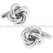 Silver Plated Double Knot Cufflinks 