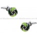 Green and Dark Green Knot Cufflinks 