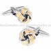 Golden and Plated Knot Cufflinks 