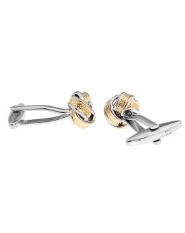 Golden and Plated Knot Cufflinks  2