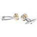 Golden and Plated Knot Cufflinks 
