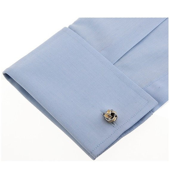 Golden and Plated Knot Cufflinks 