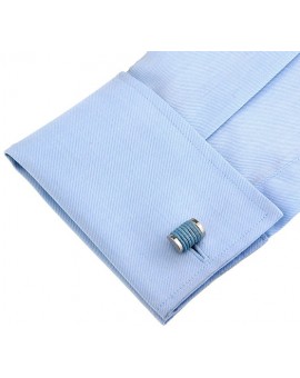 Light Blue Rope Cufflinks 