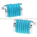 Turquoise Rope Cufflinks 