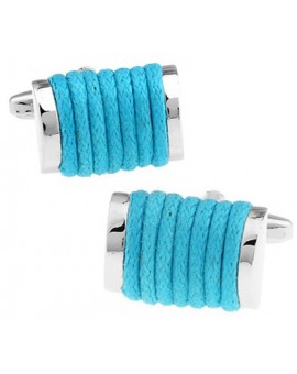 Turquoise Rope Cufflinks 