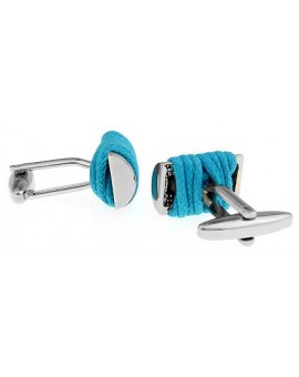 Turquoise Rope Cufflinks 