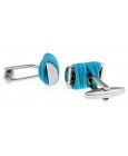 Turquoise Rope Cufflinks 